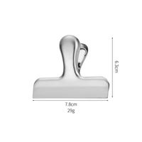 Simple Style Solid Color Stainless Steel Anti-drop Clip sku image 1