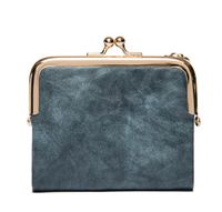Women's Solid Color Pu Leather Clasp Frame Coin Purses sku image 4