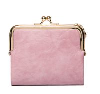 Women's Solid Color Pu Leather Clasp Frame Coin Purses sku image 8