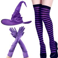 Halloween Gothic Punk Stripe Cloth Party Costume Props main image 4