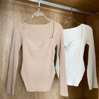 Women's Knitwear Long Sleeve Sweaters & Cardigans Casual Simple Style Solid Color main image 6