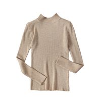Women's Sweater Long Sleeve Sweaters & Cardigans Simple Style Solid Color main image 2