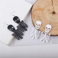 1 Pair Punk Skull Arylic Earrings main image 1