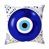 Ethnic Style Devil's Eye Plush Pillow Cases main image 4