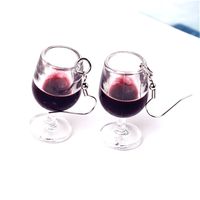1 Pair Vacation Wine Glass Arylic Drop Earrings sku image 10