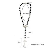 Wholesale Jewelry Classical Cross Alloy Ancient Silver-plated Long Necklace main image 2