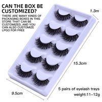 Vacation Classic Style Solid Color Artificial Fiber False Eyelashes 1 Set main image 3