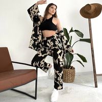 Women's Simple Style Printing Polyester Printing Pants Sets main image 1