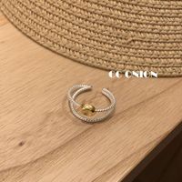 Einfacher Stil Geometrisch Sterling Silber Offener Ring main image 5