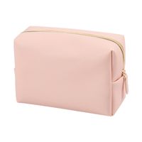Women's All Seasons Pu Leather Solid Color Basic Square Zipper Cosmetic Bag main image 3