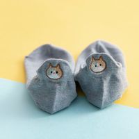 Women's Cute Cat Cotton Embroidery Ankle Socks A Pair sku image 10