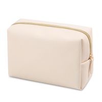 Women's All Seasons Pu Leather Solid Color Basic Square Zipper Cosmetic Bag sku image 15
