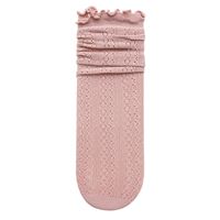 Women's Sweet Solid Color Cotton Hollow Out Crew Socks A Pair sku image 2