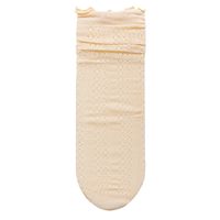 Women's Sweet Solid Color Cotton Hollow Out Crew Socks A Pair sku image 6