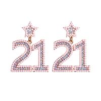 1 Paar Lässig Einfacher Stil Anzahl Inlay Legierung Perlen Tropfenohrringe sku image 2