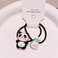 Ig Style Cute Panda Plastic Cloth Resin Hair Clip Hair Tie Hair Claws sku image 6