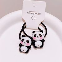Ig Style Cute Panda Plastic Cloth Resin Hair Clip Hair Tie Hair Claws sku image 8