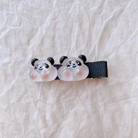 Ig Style Cute Panda Plastic Cloth Resin Hair Clip Hair Tie Hair Claws main image 4