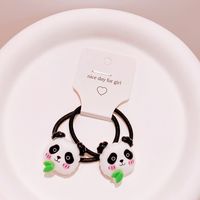 Ig Style Cute Panda Plastic Cloth Resin Hair Clip Hair Tie Hair Claws sku image 5