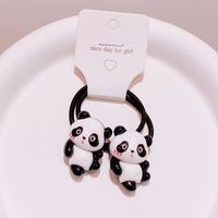 Ig Style Cute Panda Plastic Cloth Resin Hair Clip Hair Tie Hair Claws sku image 4
