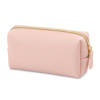 Women's All Seasons Pu Leather Solid Color Basic Square Zipper Cosmetic Bag sku image 3
