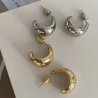1 Pair Novelty Simple Style Water Droplets Plating Alloy Gold Plated Silver Plated Ear Studs main image 5