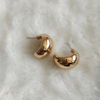 1 Pair Novelty Simple Style Water Droplets Plating Alloy Gold Plated Silver Plated Ear Studs main image 3