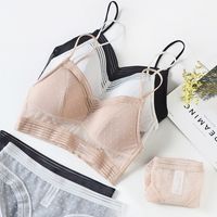 Solid Color Wireless Bra Sexy Gather Breathable Bra main image 6