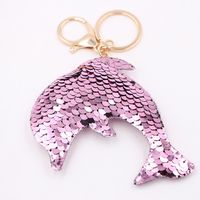 Cute Star Dolphin Sequin Plating Keychain main image 5