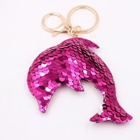 Cute Star Dolphin Sequin Plating Keychain sku image 11