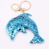 Cute Star Dolphin Sequin Plating Keychain main image 1