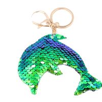 Cute Star Dolphin Sequin Plating Keychain main image 2