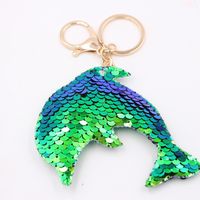 Cute Star Dolphin Sequin Plating Keychain sku image 12