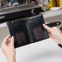 Women's Solid Color Pu Leather Zipper Buckle Wallets main image 4