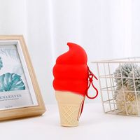 Women's Ice Cream Silica Gel Zipper Coin Purses sku image 1