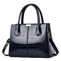 Women's Large Pu Leather Solid Color Elegant Basic Square Zipper Shoulder Bag Handbag Crossbody Bag sku image 2
