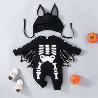 Halloween Streetwear Bat Cotton Baby Rompers main image 1