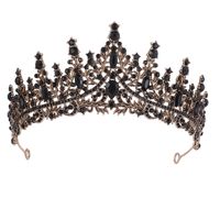Queen Crown Zinc Alloy Plating Inlay Artificial Diamond Crown sku image 2