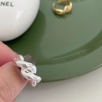 Einfacher Stil Geometrisch Sterling Silber Offener Ring main image 2