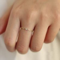 Basic Simple Style Geometric Sterling Silver Plating Open Rings main image 1