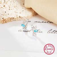 Wholesale Jewelry Elegant Cute Bridal Rabbit Animal Sterling Silver Zircon White Gold Plated Plating Inlay Earrings Necklace main image 7