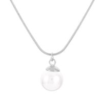 Stainless Steel 18K Gold Plated Lady Plating Pearl Pendant Necklace sku image 1