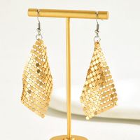 1 Pair Lady Geometric Plating Alloy 18k Gold Plated Drop Earrings main image 1