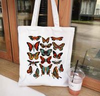 Women's Simple Style Artistic Animal Mushroom Butterfly Shopping Bags main image 3