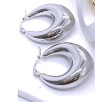 1 Pair Ig Style U Shape Plating Stainless Steel Earrings sku image 2