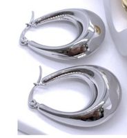 1 Pair Ig Style U Shape Plating Stainless Steel Earrings sku image 8