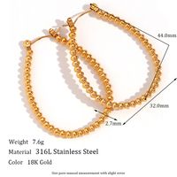 1 Pair Basic Vintage Style Classic Style Sun Plating Inlay Stainless Steel Rhinestones 18k Gold Plated Drop Earrings sku image 3
