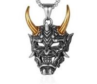 Exaggerated Punk Mask Stainless Steel Alloy Plating Hollow Out Unisex Pendant Necklace Long Necklace Necklace Pendant sku image 2