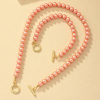 Retro Korean Style Irregular Freshwater Pearl Women's Bracelets Necklace sku image 1