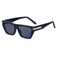 Nordic Style Oversized Cool Style Solid Color Pc Square Full Frame Men's Sunglasses sku image 1